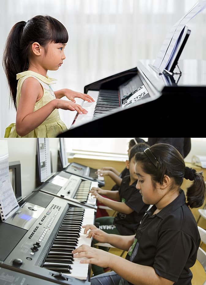 Keyboard Classes in Dubai, Ocean Kids Free Trial Class for Kids and Adults